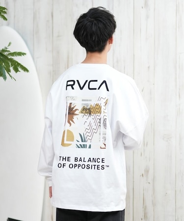 【ムラサキスポーツ限定】RVCA(ルーカ)長袖Tシャツ ロンT ボックスロゴ オーバーサイズ/BF041-158 BF041158/ユニセックス/メンズ/ムラサキスポーツ