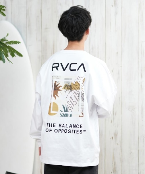 【ムラサキスポーツ限定】RVCA(ルーカ)長袖Tシャツ ロンT ボックスロゴ オーバーサイズ/BF041-158 BF041158/ユニセックス/メンズ/ムラサキスポーツ