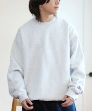 【限定】DEAR LAUREL(ディアローレル)裏起毛トレーナー クルーネック スウェット ワンポイント ブラックレター D24F1101 ユニセックス メンズ ムラサキスポーツ限定