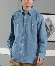 【ムラサキスポーツ限定】 DEAR LAUREL(ディアローレル)長袖シャツ/ワークシャツ/シンプル/D25S2202/ユニセックス/メンズ/ムラサキスポーツ