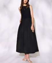 RIKKA FEMME(リッカファム)ノースリーブワンピース ロングワンピ ゆったりシルエット RF25SS24 レディース ムラサキスポーツ