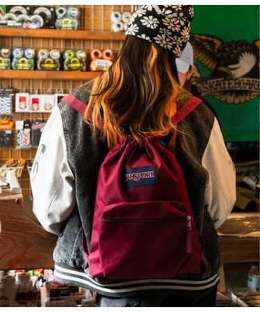 JANSPORT/14L DRAW SACK ドローサック RUSSET RED JS0A83LQ04S バックパック ナップサック ジャンスポーツ ユニセックス メンズ レディース ムラサキスポーツ