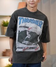 【ムラサキスポーツ限定】THRASHER スラッシャー 半袖Tシャツ フロントプリント オーバーサイズ 252TH1ST039/ユニセックス メンズ ムラサキスポーツ