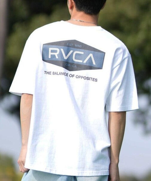 RVCA(ルーカ)半袖Tシャツ バックプリント オーバーサイズ BF041-252 BF041252/ユニセックス メンズ ムラサキスポーツ