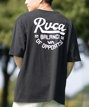 RVCA(ルーカ)半袖Tシャツ バックプリント オーバーサイズ BF041-254 BF041254/ユニセックス メンズ ムラサキスポーツ