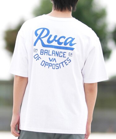 RVCA(ルーカ)半袖Tシャツ バックプリント オーバーサイズ BF041-254 BF041254/ユニセックス メンズ ムラサキスポーツ