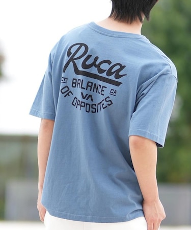 RVCA(ルーカ)半袖Tシャツ バックプリント オーバーサイズ BF041-254 BF041254/ユニセックス メンズ ムラサキスポーツ