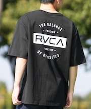 RVCA(ルーカ)半袖Tシャツ バックプリント オーバーサイズ BF041-265 BF041265/ユニセックス メンズ ムラサキスポーツ
