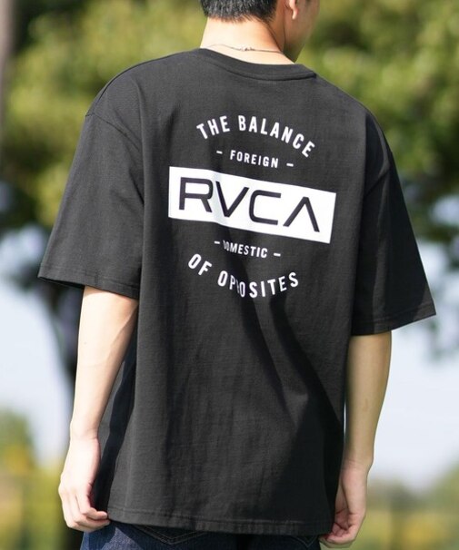 RVCA(ルーカ)半袖Tシャツ バックプリント オーバーサイズ BF041-265 BF041265/ユニセックス メンズ ムラサキスポーツ