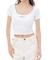 RVCA(ルーカ)半袖Tシャツ スリムフィット クロップド丈 2WAY リブ素材 BF043-210 BF043210/レディース ムラサキスポーツ