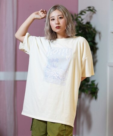 ROXY(ロキシー)半袖Tシャツ ビッグシルエットTシャツ RST251074/レディース ムラサキスポーツ