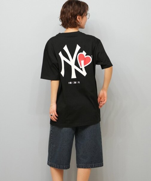 【ムラサキスポーツ限定】NEW ERA(ニューエラ)半袖 Tシャツ バックプリント  MLB オーバーサイズ  14670936/レディース ムラサキスポーツ