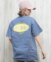 X-girl(エックスガール)半袖Tシャツ バックプリント 豹柄 レオパード LEOPARD OVAL LOGO S S TEE  105251011029/レディース ムラサキスポーツ