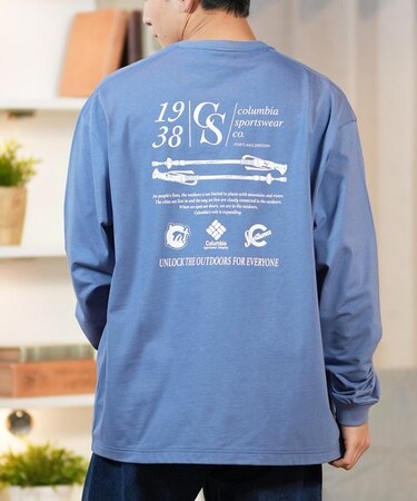 【ムラサキスポーツ限定】columbia(コロンビア)吸湿速乾 長袖Tシャツ ロンT バックプリント PM0519/ユニセックス メンズ ムラサキスポーツ