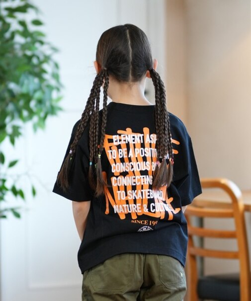 ELEMENT(エレメント)キッズ Tシャツ LAYER TAGGING SS YOUTH  BF025-232 BF025232 半袖Tシャツ 子供服 男の子 女の子/キッズ ムラサキスポーツ
