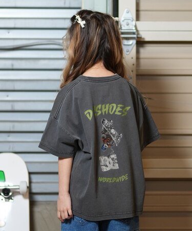 DC(ディーシー)キッズ Tシャツ 25 KD SKATE SKULL SS 親子でおそろい YST251533 半袖Tシャツ 子供服 男の子 女の子/キッズ ムラサキスポーツ