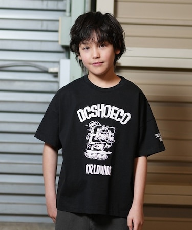 DC(ディーシー)キッズTシャツ 25 KD PLAY SKATE SS 親子でおそろい YST251534 半袖Tシャツ 子供服 男の子 女の子/キッズ ムラサキスポーツ