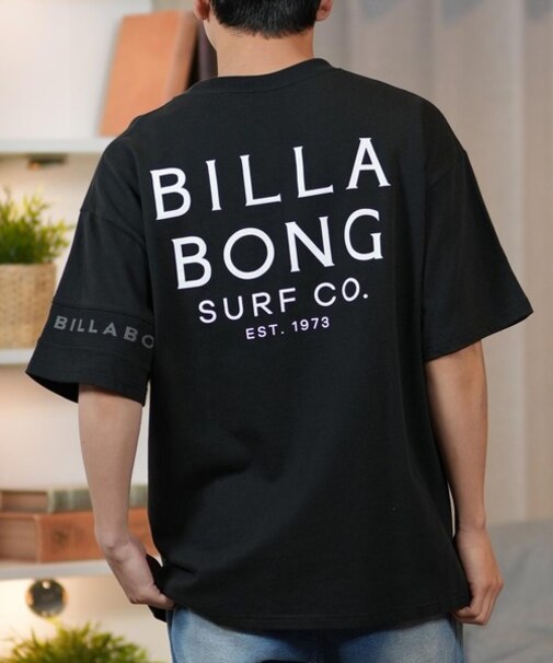 BILLABONG(ビラボン)半袖Tシャツ バックプリント ワイドシルエット ONE TIME LINE BF011-212 BF011212/ユニセックス メンズ ムラサキスポーツ
