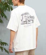 BILLABONG(ビラボン)半袖Tシャツ バックプリント UVカット 吸水速乾 MAKE TRUCKS BF011-220 BF011220/ユニセックス メンズ ムラサキスポーツ