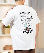BILLABONG(ビラボン)半袖Tシャツ バックプリント ZACK BALANG コラボ JOURNEY BF011-224 BF011224/ユニセックス メンズ ムラサキスポーツ