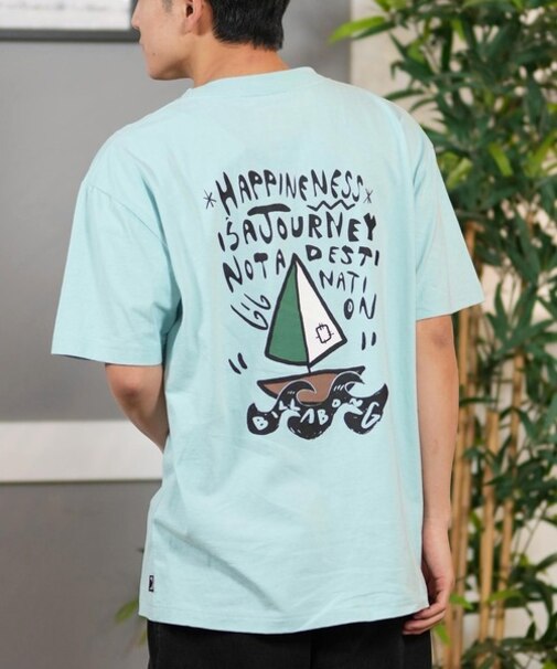 BILLABONG(ビラボン)半袖Tシャツ バックプリント ZACK BALANG コラボ JOURNEY BF011-224 BF011224/ユニセックス メンズ ムラサキスポーツ