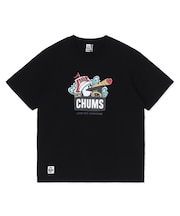 CHUMS(チャムス)半袖Tシャツ ブービーバード  ラブアンドアドベンチャーブービーTシャツ フロントプリント CH01-2516/ユニセックス メンズ ムラサキスポーツ