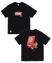 CHUMS(チャムス)半袖Tシャツ チャムスピザボックスTシャツ フロントロゴ CH01-2518/ユニセックス メンズ ムラサキスポーツ