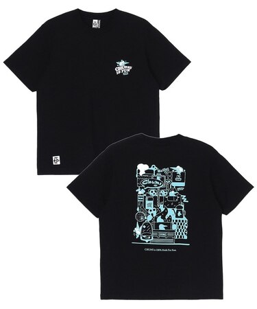 CHUMS(チャムス)半袖Tシャツ バックプリント  チャムスイズファンTシャツ フロントプリント CH01-2522/ユニセックス メンズ ムラサキスポーツ