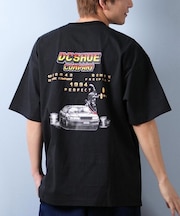 DC(ディーシー)半袖Tシャツ バックプリント ルーズシルエット 25 TWO BIT HSSART SS DST251092/ユニセックス メンズ ムラサキスポーツ