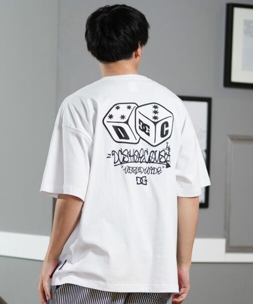 DC(ディーシー)半袖Tシャツ バックプリント オーバーサイズ DST251093/ユニセックス メンズ ムラサキスポーツ