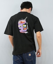 【ムラサキスポーツ限定】TOY MACHINE(トイマシーン)半袖Tシャツ ビッグシルエット バックプリント Tシャツ MTMSFST10/ユニセックス メンズ ムラサキスポーツ