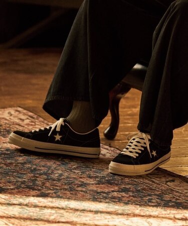 CONVERSE(コンバース)ONE STAR SUEDE ワンスター スエード 35200860 BLACK シューズ スニーカー/レディース ムラサキスポーツ
