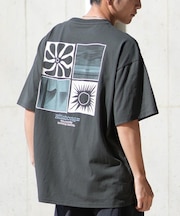 BILLABONG(ビラボン)ラッシュガード 半袖 Tシャツ バックプリント 水陸両用 UVケア SOFTTY TEE  BF011-861 BF011861/ユニセックス メンズ ムラサキスポーツ