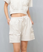 DISCUS ATHLETIC/ハーフパンツ ショートパンツ スウェット セットアップ対応 カーゴ 5287-5971 ディスカスアスレチック レディース ムラサキスポーツ