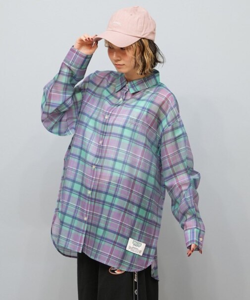 DISCUS ATHLETIC/長袖 シャツ シアーシャツ オーバーサイズ 5287-5974 ディスカスアスレチック レディース ムラサキスポーツ