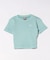 DC(ディーシー)半袖 Tシャツ リブ素材 クロップド丈 ショート丈 ロゴ セットアップ対応 LST252311M/レディース ムラサキスポーツ