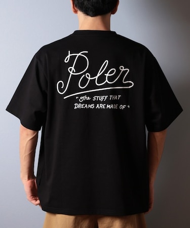 【ムラサキスポーツ限定】POLER(ポーラー)半袖Tシャツ ビッグシルエット 吸湿速乾 259MCV0014/ユニセックス メンズ ムラサキスポーツ