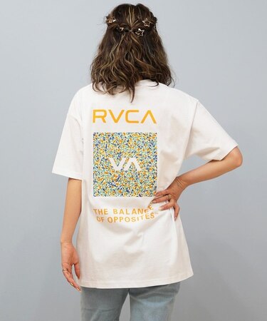 RVCA/ 半袖 Tシャツ バックプリント フラワープリント BF04C-200 ルーカ レディース ムラサキスポーツ
