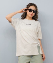 RVCA/半袖 Tシャツ ロゴ ボタン WILD RVCA LOOSEFIT ST BF04C-203 ルーカ レディース ムラサキスポーツ
