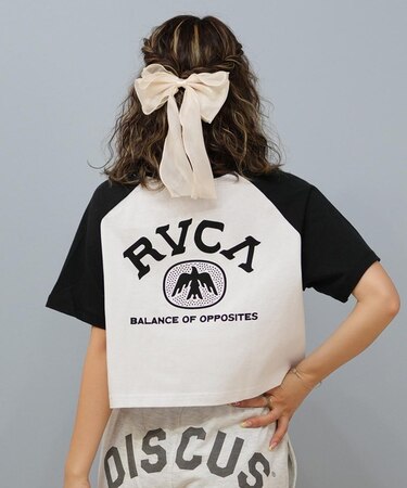 RVCA/半袖 Tシャツ ショート丈 ラグランTシャツ BF04C-208 ルーカ レディース ムラサキスポーツ