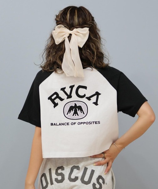 RVCA/半袖 Tシャツ ショート丈 ラグランTシャツ BF04C-208 ルーカ レディース ムラサキスポーツ