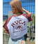 RVCA/半袖 Tシャツ ショート丈 ラグランTシャツ BF04C-208 ルーカ レディース ムラサキスポーツ