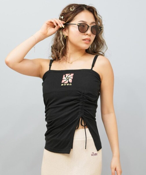 RVCA(ルーカ)タンクトップ  キャミソール SOL DAD RIBBED CAMISOLE BF04C-373 BF04C373/レディース ムラサキスポーツ