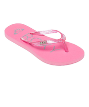 ROXY(ロキシー)キッズ サンダル ビーチサンダル ラメ グリッター RG VIVA SPARKLE 17～22cm ARGL251063 親子でおそろい/女の子 ムラサキスポーツ