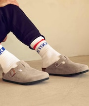 BIRKENSTOCK/メンズ 60461 Boston LEVE ボストン レギュラー幅 スエード サンダル シューズ ビルケンシュトック ムラサキスポーツ