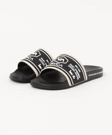 RVCA(ルーカ)メンズ スライドサンダル CHAINMAIL SHOWER SLIDE ファッションサンダル BF041-970 BF041970/ムラサキスポーツ