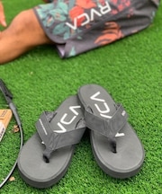 RVCA(ルーカ)メンズ ビーチサンダル ONSHORE BEACH SANDAL BF04A-933 BF04A933  レディースとお揃い/ムラサキスポーツ