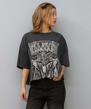 BILLABONG(ビラボン)半袖Tシャツ クロップド丈Tシャツ BF01C-213 BF01C213/レディース ムラサキスポーツ