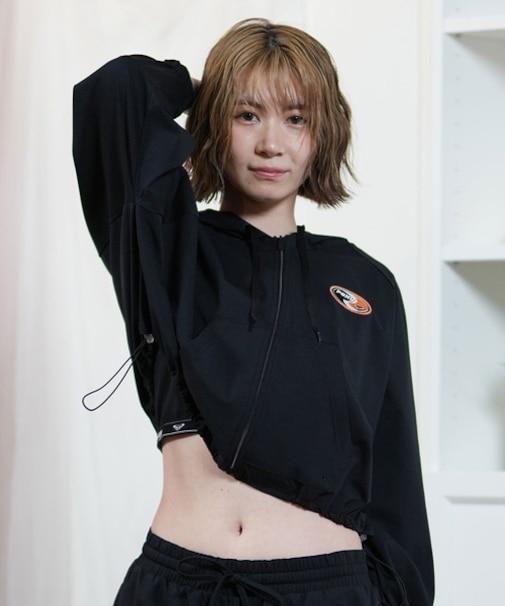 ROXY(ロキシー)水陸両用 水着 UVケア ラッシュガード フルジップパーカー ショート丈 レトロサーフ RLY252026/レディース ムラサキスポーツ