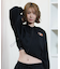 ROXY(ロキシー)水陸両用 水着 UVケア ラッシュガード フルジップパーカー ショート丈 レトロサーフ RLY252026/レディース ムラサキスポーツ